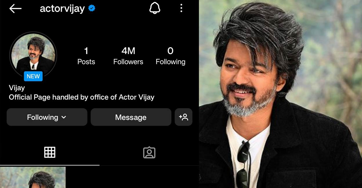 Thalapathy' Vijay creates three new records after joining Instagram