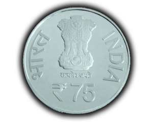 Central Govt issues Rs 75 coin