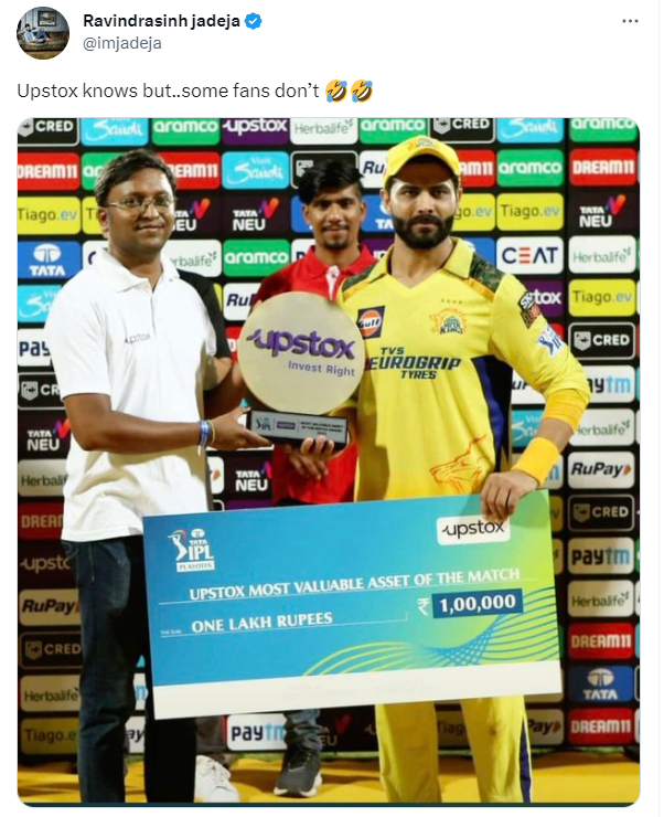 CSK ரசிகர்களை கிண்டலடித்த ஜடேஜா !