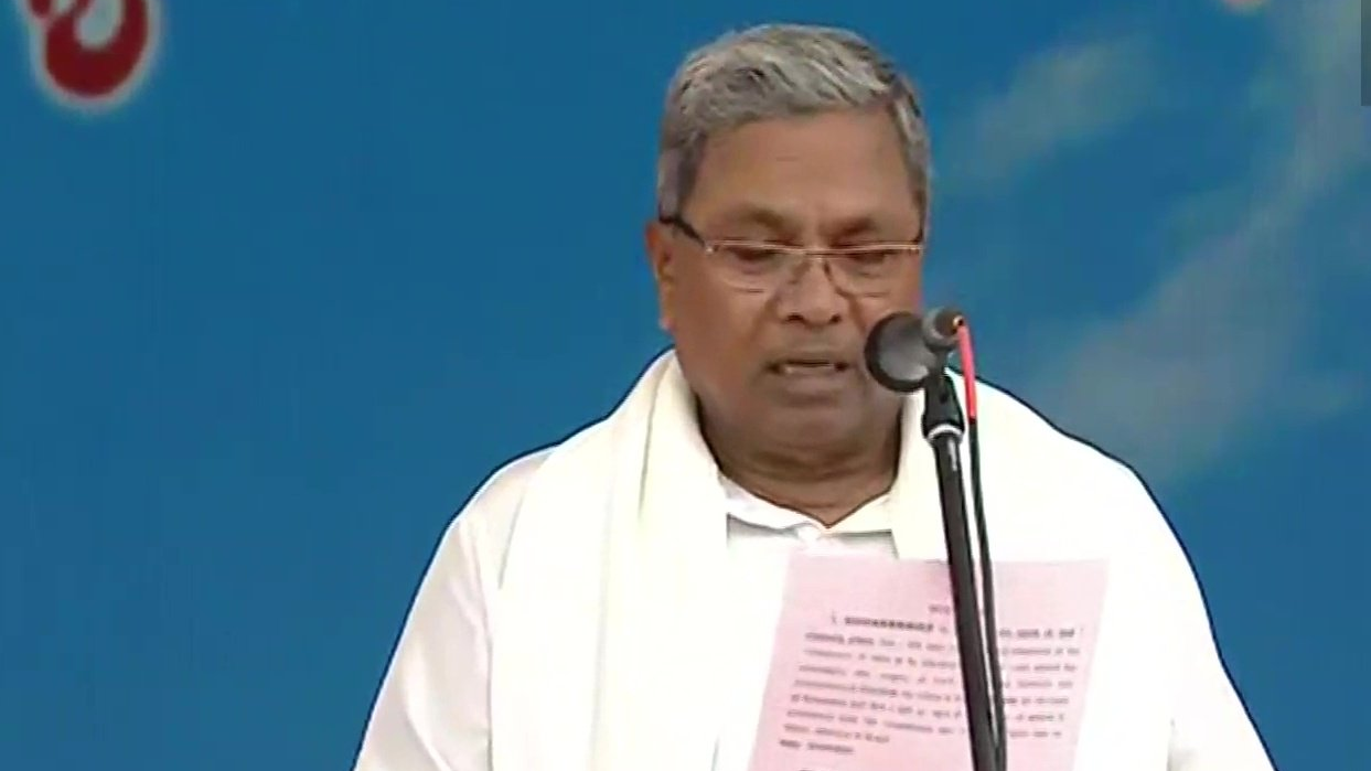 Siddaramaiah Took Oath as New Chief Minister of Karnataka.