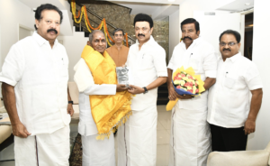 Chief Minister M. K. Stalin personally met 'musician' Ilayaraja and congratulated him on his birthday!1