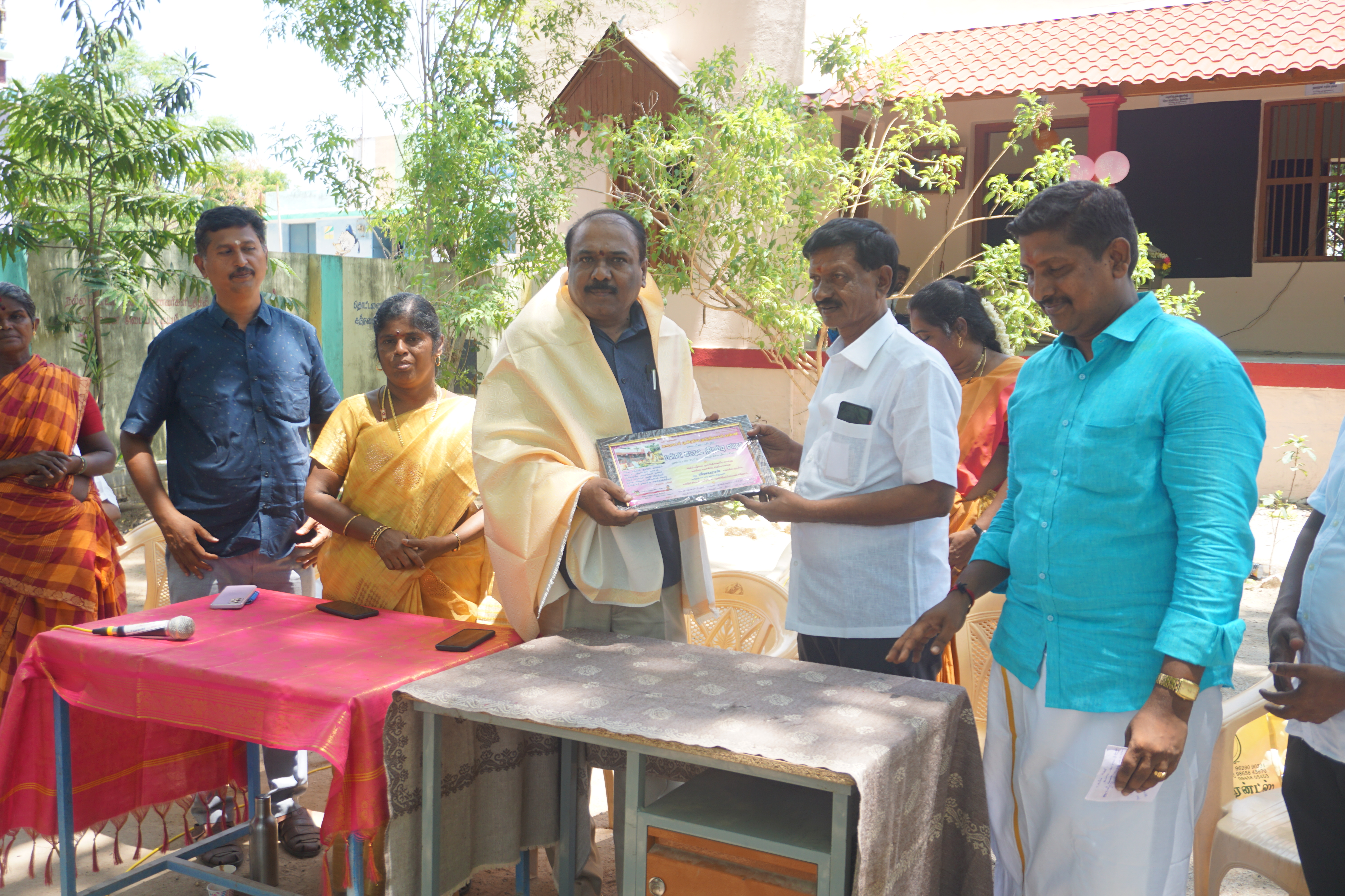 Government school renovated by old people!