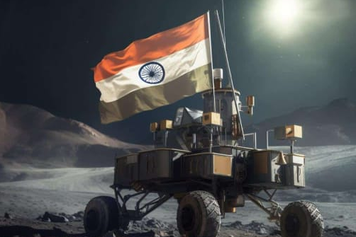 India set foot on the moon!